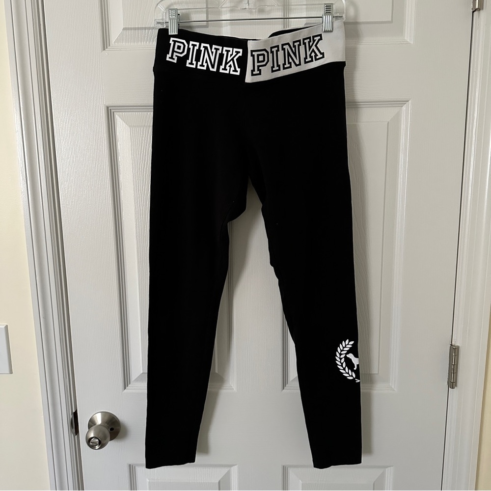 PINK High-Waisted Yoga Leggings